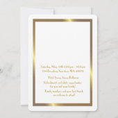 Pre PromJunior, Great Gatsby, Gold, wit Save The Date (Achterkant)