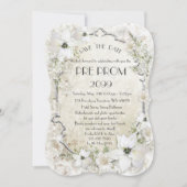 Pre PromJunior, Great Gatsby, Gold, zilver, haakje Save The Date (Voorkant)