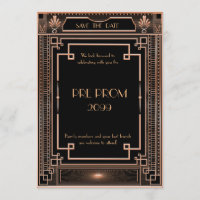 Pre PromJunior, Great Gatsby, Gold, zwart