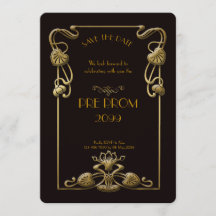 Pre PromJunior, Great Gatsby, Gold, zwart