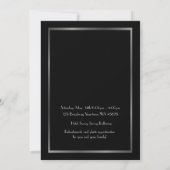 Pre PromJunior, Great Gatsby, Silver, Black Save The Date (Achterkant)