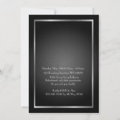 Pre PromJunior, Great Gatsby, Silver, zwart Save The Date (Achterkant)