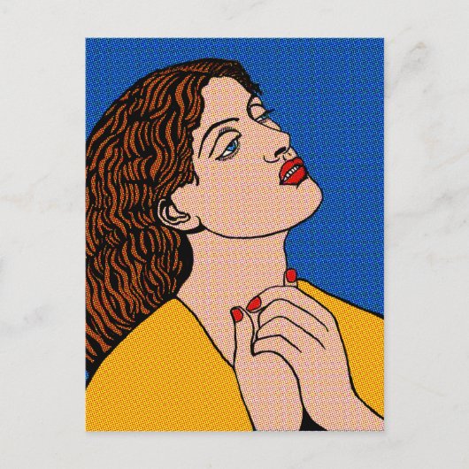 Pre-Raph Pop Grrl Briefkaart (Voorkant)