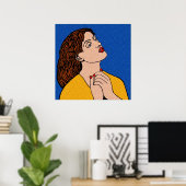 Pre-Raph Pop Grrl Poster (Thuiskantoor)