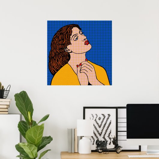 Pre-Raph Pop Grrl Poster (Thuiskantoor)