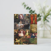 Pre-Raphaelietcollage Briefkaart (Staand voorkant)