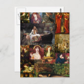 Pre-Raphaelietcollage Briefkaart (Voorkant / Achterkant)