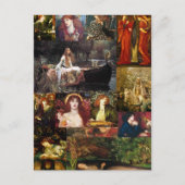 Pre-Raphaelietcollage Briefkaart (Voorkant)