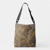Pre-Raphaelite Acanthus-patroon in neutralen Crossbody Tas (Voorkant)