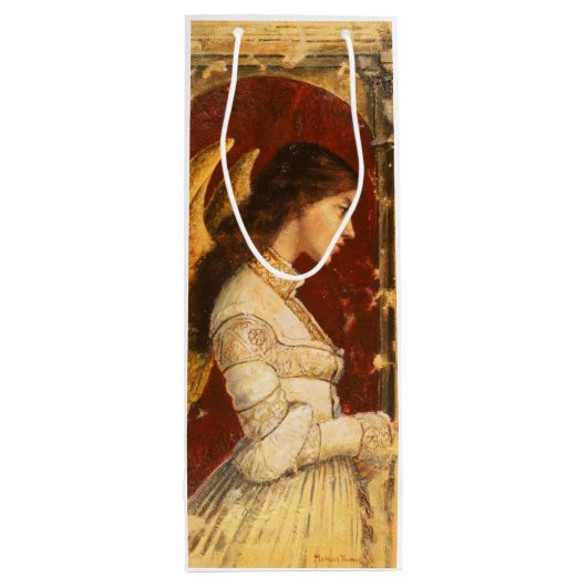 Pre-Raphaelite Angel Wine Gift Bag Wijn Cadeautas (Achterkant)