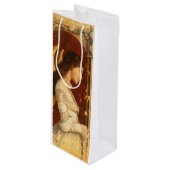 Pre-Raphaelite Angel Wine Gift Bag Wijn Cadeautas (Voorkant Gekanteld)
