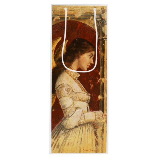 Pre-Raphaelite Angel Wine Gift Bag Wijn Cadeautas (Voorkant)