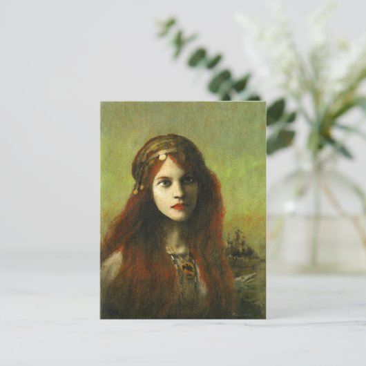 Pre-Raphaelite Girl  Briefkaart (Staand voorkant)