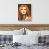 Pre-Raphaelite Muse Wrapped Canvas Afdruk (Insitu (Slaapkamer))