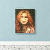Pre-Raphaelite Muse Wrapped Canvas Afdruk (Insitu (Houten vloer))