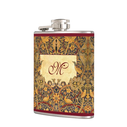 Pre Raphaelite Wm. Morris  MONOGRAM Heupfles (Links)