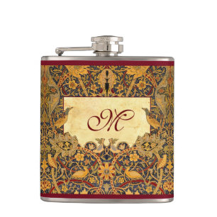 Pre Raphaelite Wm. Morris  MONOGRAM Heupfles