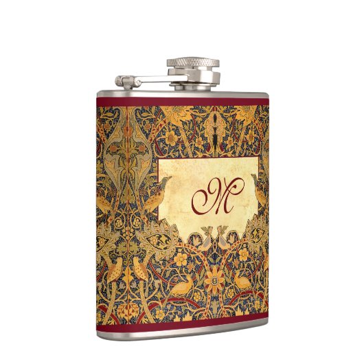 Pre Raphaelite Wm. Morris  MONOGRAM Heupfles (Rechts)