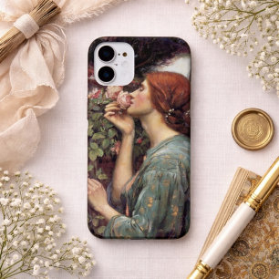 Pre-Raphaelitische Roos Vrouw Art Nouveau iPhone 16 Hoesje