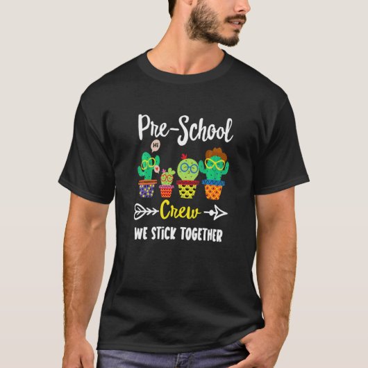 Pre School Crew Cactus Team Pre School Leraar SQ T-shirt (Voorkant)