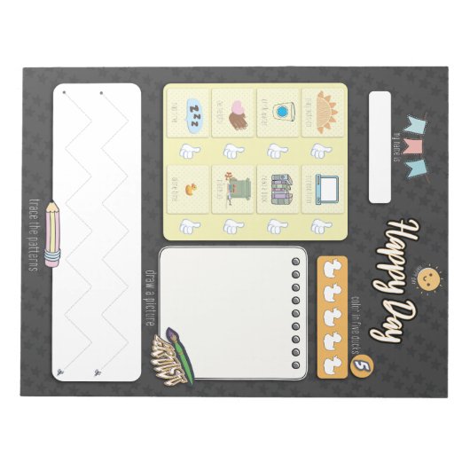 PRE-SCHOOL DAGELIJKSE PLANNER-notebookblocnote Notitieblok (Voorkant)