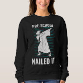 Pre-school genageld het Dabbing Boy Pre-Schooler A Trui (Voorkant)