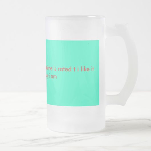 pre-teen animatie-mok matglas bierpul (Rechts)