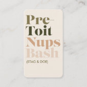 Pre-Toit Nups Bash Ticket (Voorkant)