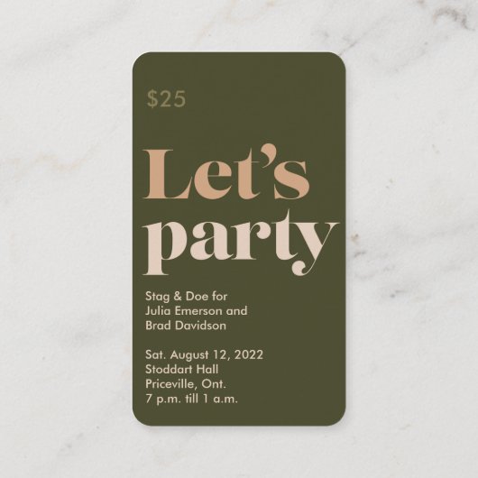 Pre-Toit Nups Bash Ticket (Achterkant)