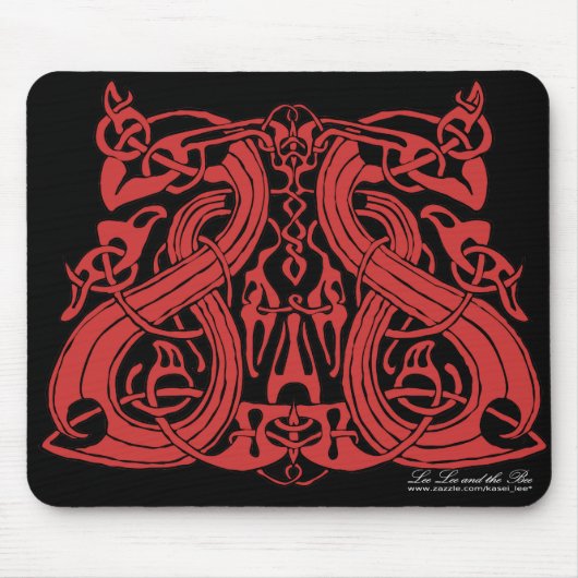 Pre Viking Red, mousepad Muismat (Voorkant)