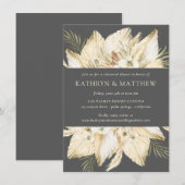 Pre-Wedding Pampas Grass Boho repetitie diner Kaart (Voorkant / Achterkant)