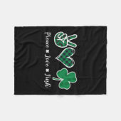 Preace Love Irish Fleece Deken (Voorkant (Horizontaal))