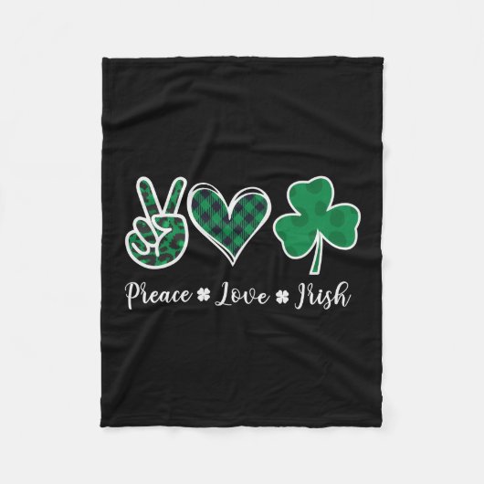 Preace Love Irish Fleece Deken (Voorkant)