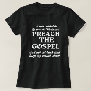 Preach het evangelie t-shirt