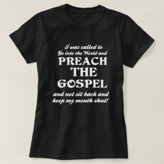 Preach het evangelie t-shirt