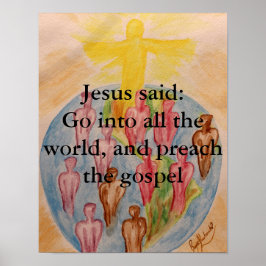 Preach The Gospel Poster