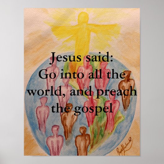 Preach The Gospel Poster (Voorkant)