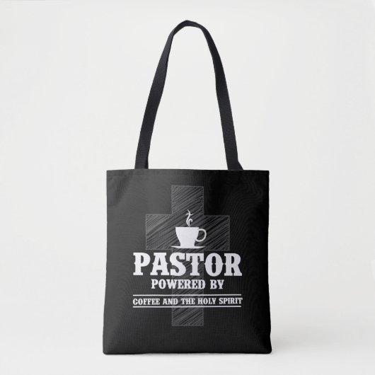 Preacher Coffee Lover Heilige Geest Kaffeine Tote Bag (Voorkant)