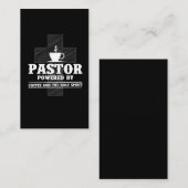 Preacher Coffee Lover Heilige Geest Kaffeine Visitekaartje (Voorkant / Achterkant)