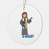 Preacher Girl Keramisch Ornament (Links)