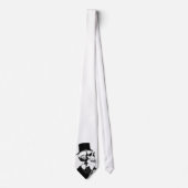 Preacher Skeleton Necktie Stropdas (Voorkant)
