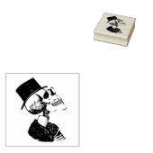 Preacher Skeleton Rubberstempel (Gestempeld)
