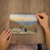 Preachers Rock North Georgia Waterverf Briefkaart