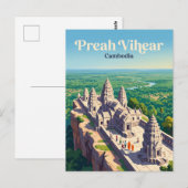 Preah Vihear Tempel Cambodja Briefkaart (Voorkant / Achterkant)