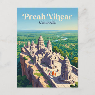 Preah Vihear Tempel Cambodja Briefkaart