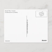 Preah Vihear Temple, Cambodja Briefkaart (Achterkant)