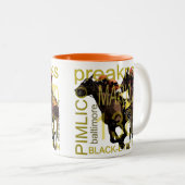 Preakness 138 tweekleurige koffiemok (Voorkant rechts)