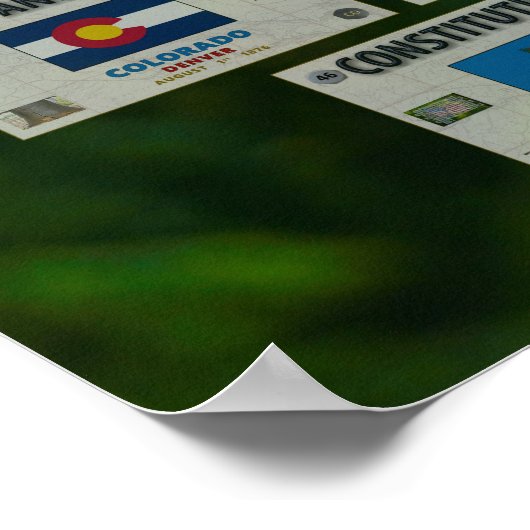 Preambule Perfection - Amerikaanse grondwet Poster (Hoek)