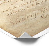 Preambule van de Amerikaanse grondwet "Wij het vol Poster (Hoek)