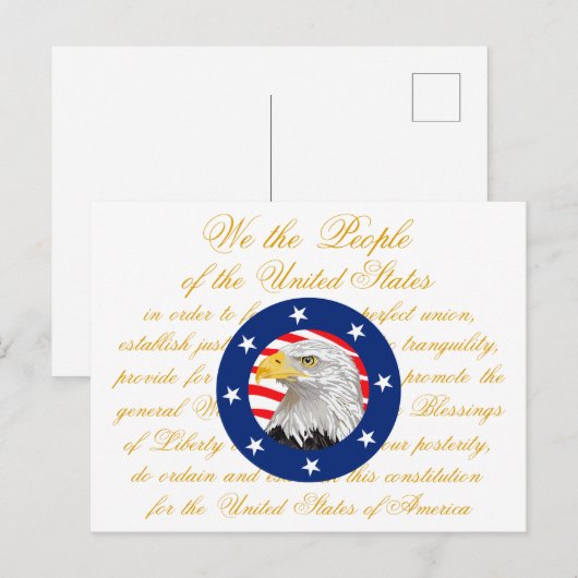 Preambule van de Grondwet Briefkaart (Voorkant / Achterkant)